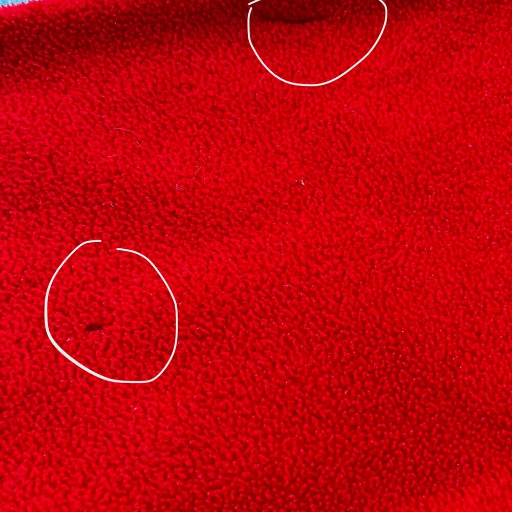 VTG Disney Store 90s Y2k Sweater Sz XL Red Mickey 1/4 Zip Pull Over Long Sleeve‎ - Picture 5 of 12